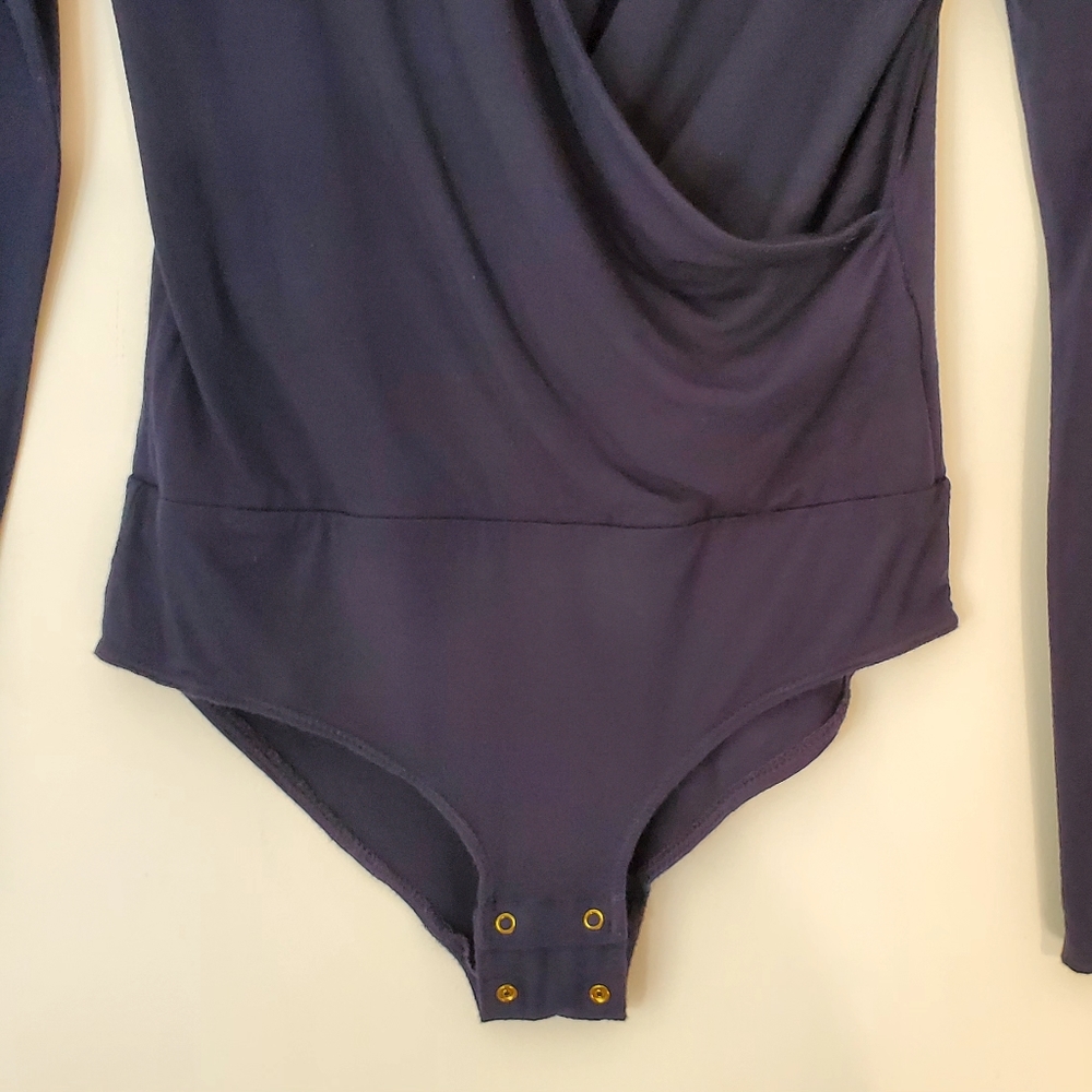 J. Crew Navy Long Sleeve Bodysuit - Picture 3 of 7